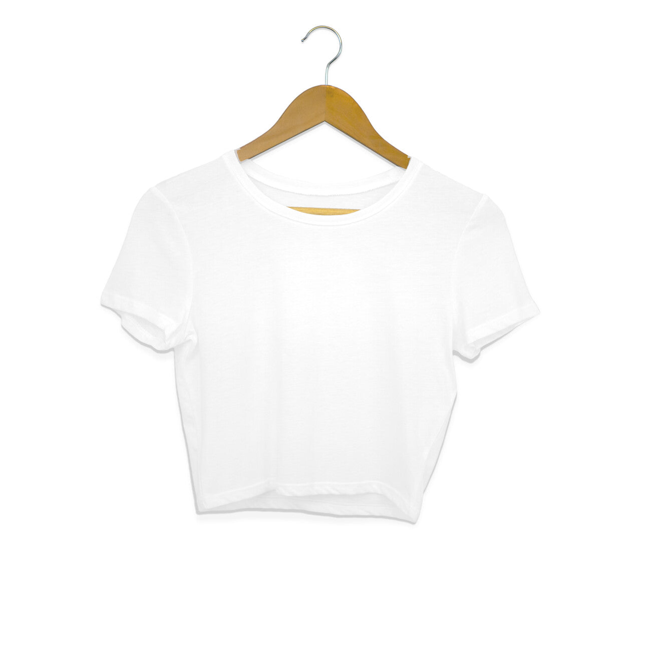 Classic White Plain Crop Top