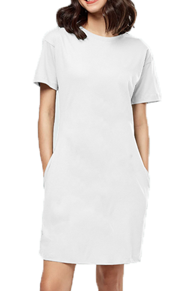 Plain T-shirt Dress