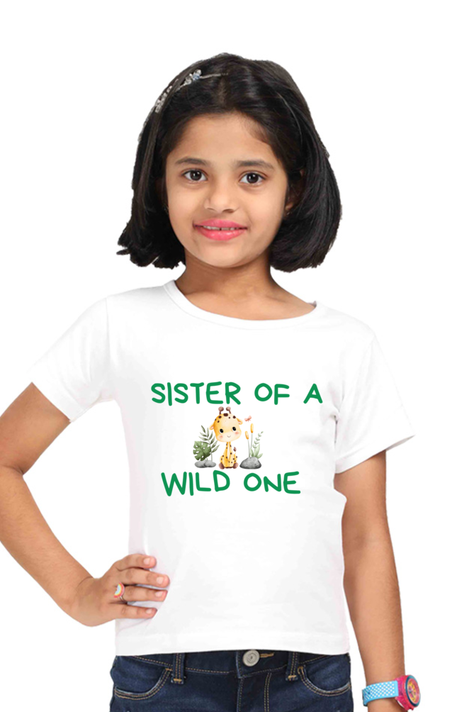 Sister of Wild One - 0 to 13 Years Girls T-shirt