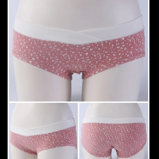 Maternity Panties / underwear / Low waist Maternity panty- Pink Leopard