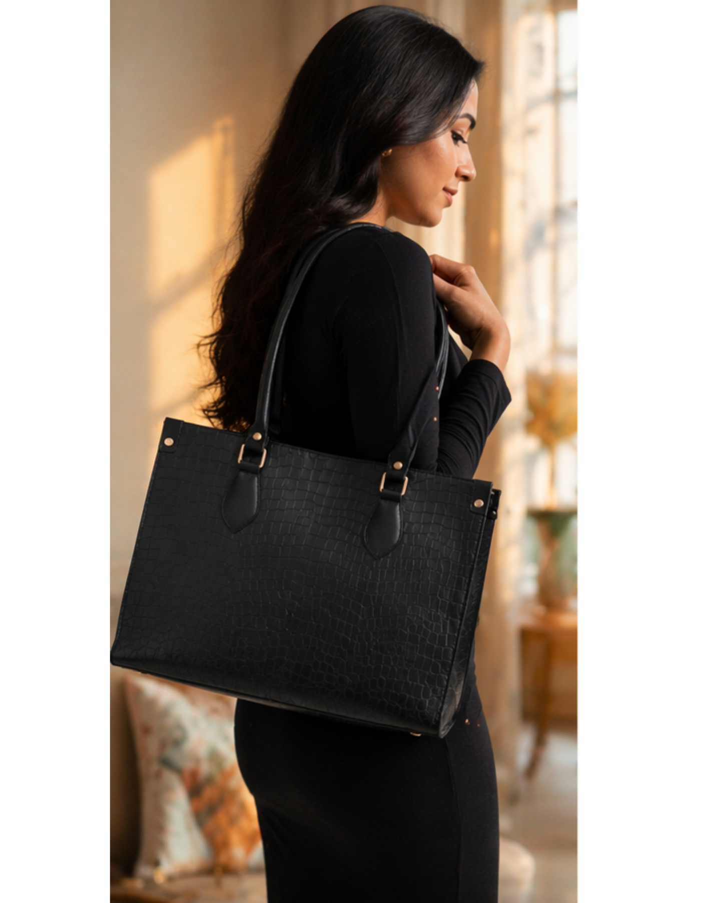Premium Tote Bag for Women | Stylish Office Formal Bag | Spacious Handbag for Work, Travel & Daily Use | Durable Handles & Elegant Design
