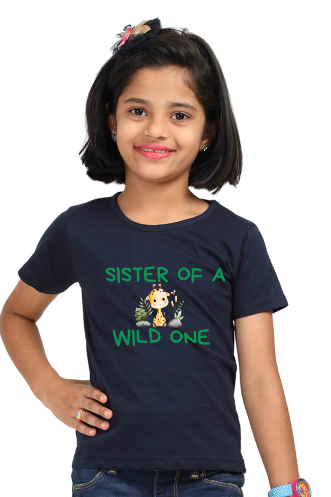 Sister of Wild One - 0 to 13 Years Girls T-shirt