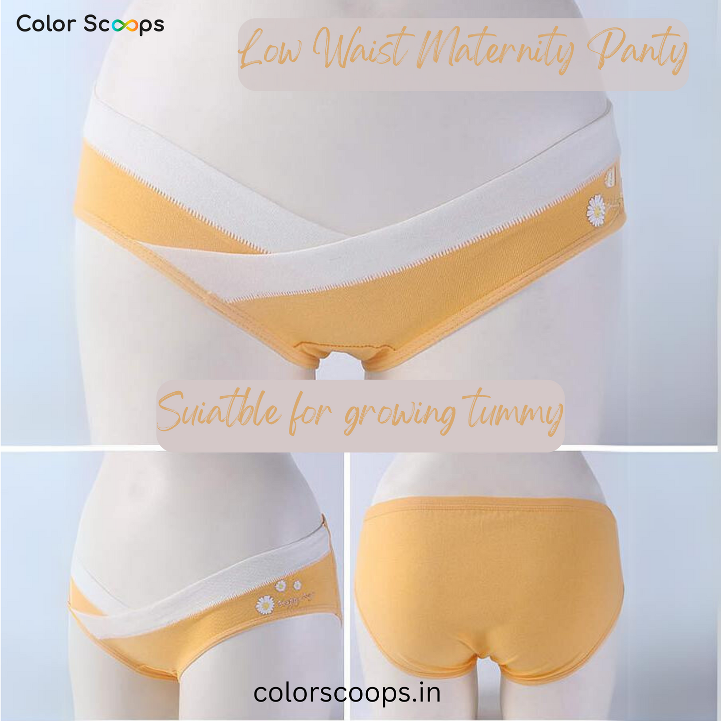 Maternity Panties / underwear / Low waist Maternity Panty - Green