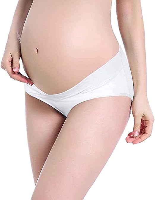 Maternity Panties / underwear / Low waist Maternity Panty - White