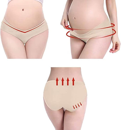 Maternity Panties / underwear / Low waist Maternity Panty - Cream