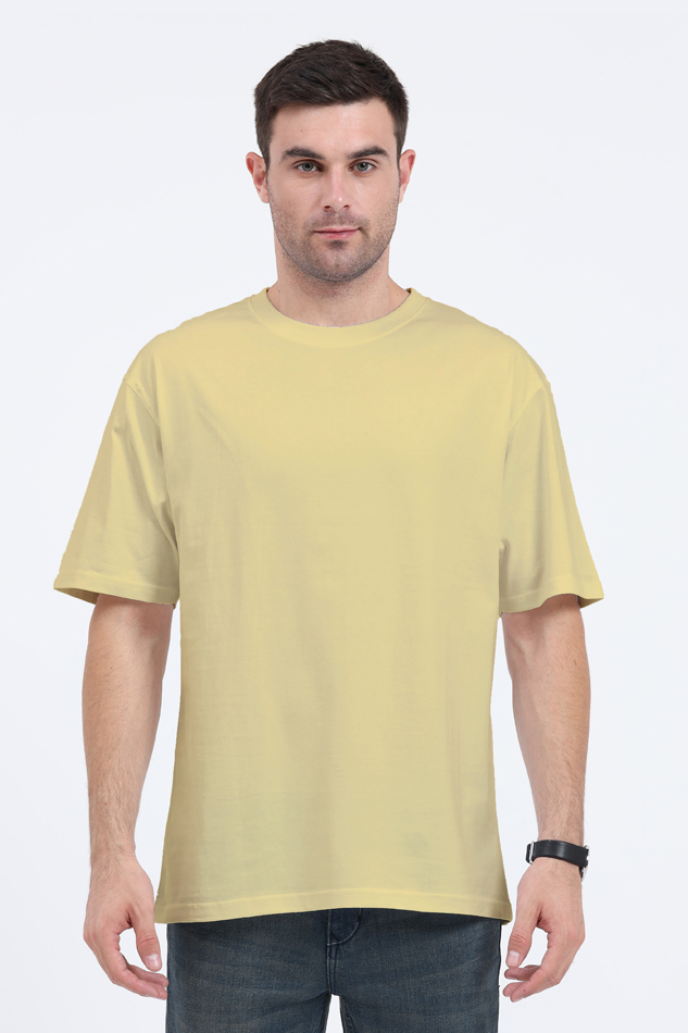 Plain Oversized T-shirt - 100% Cotton