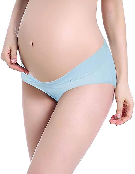 Maternity Panties / underwear / Low waist Maternity Panty - Set of 3 (blue, pink and yellow)