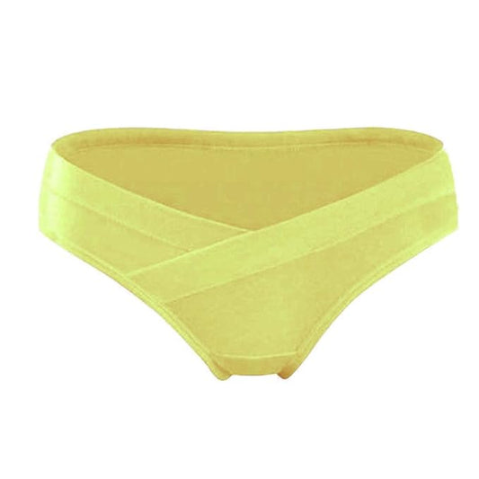 Maternity Panties / underwear / Low waist Maternity Panty - Yellow