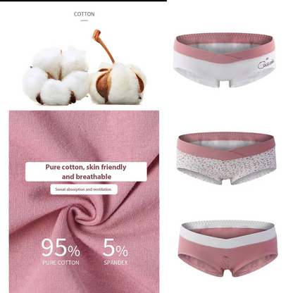 Maternity Panties / underwear / Low waist Maternity panty- Pink Leopard