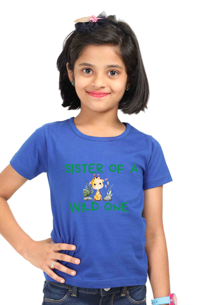 Sister of Wild One - 0 to 13 Years Girls T-shirt