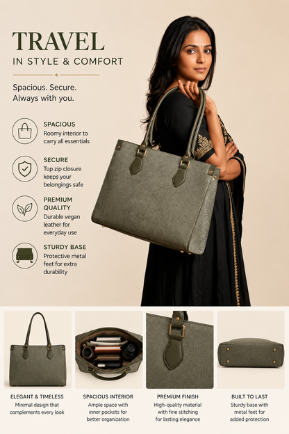 Premium Tote Bag for Women | Stylish Office Formal Bag | Spacious Handbag for Work, Travel & Daily Use | Durable Handles & Elegant Design