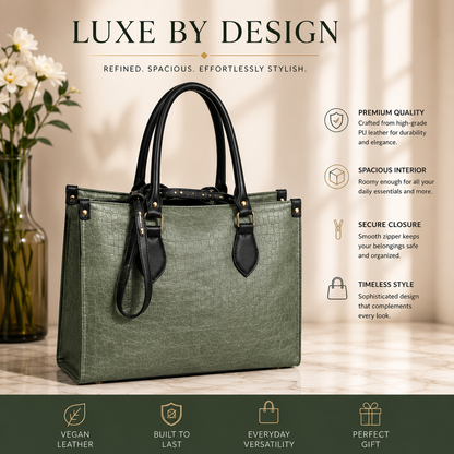 Premium Tote Bag for Women | Stylish Office Formal Bag | Spacious Handbag for Work, Travel & Daily Use | Durable Handles & Elegant Design