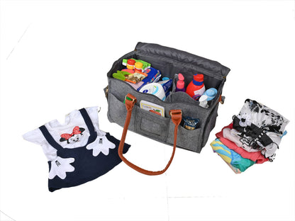 Travel tote bag | Diaper Caddy | Multifunctional Diaper bag| Unisex Diaper Bag | Traveling Baby bag | Diaper caddy with lid