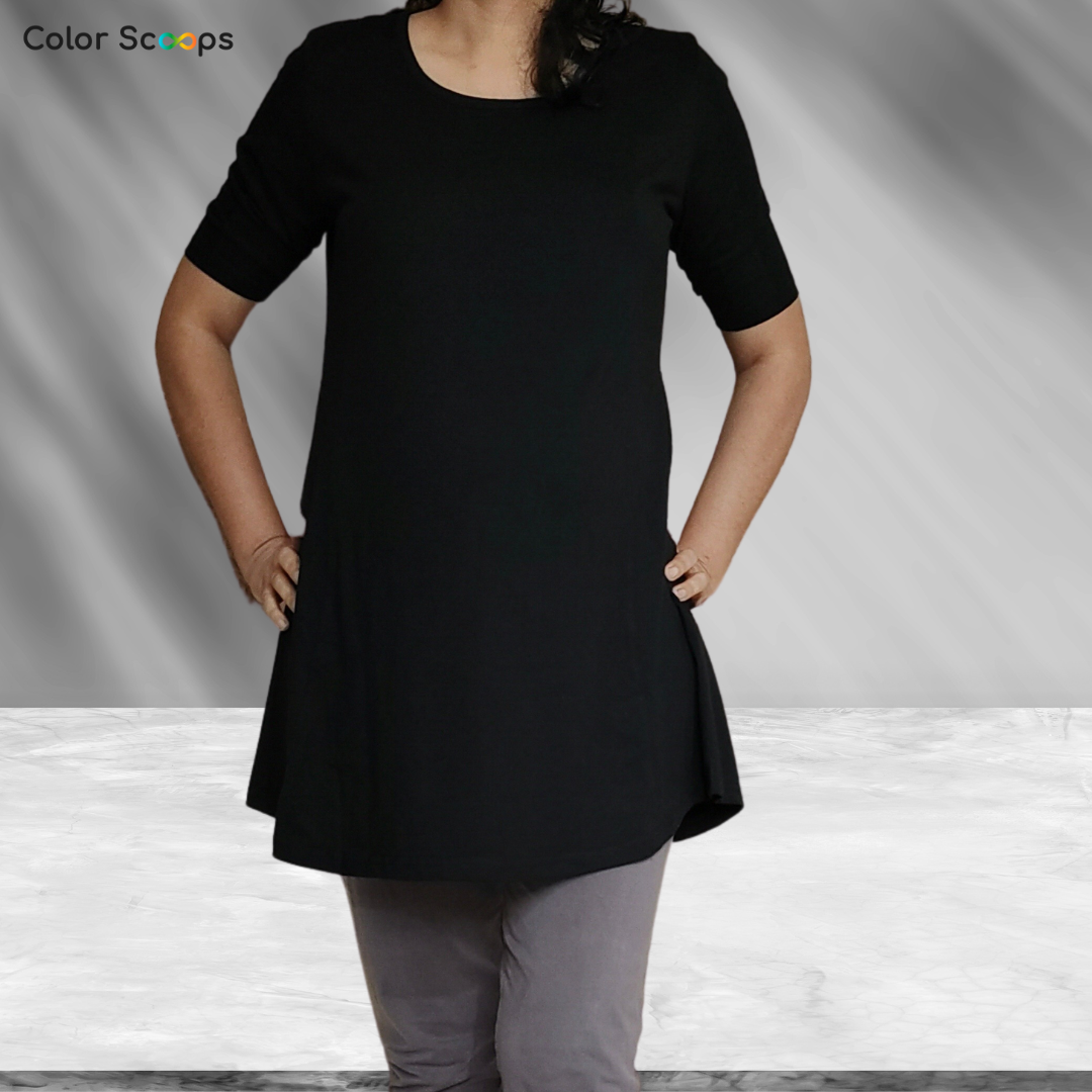 Maternity Dress - Plain Black