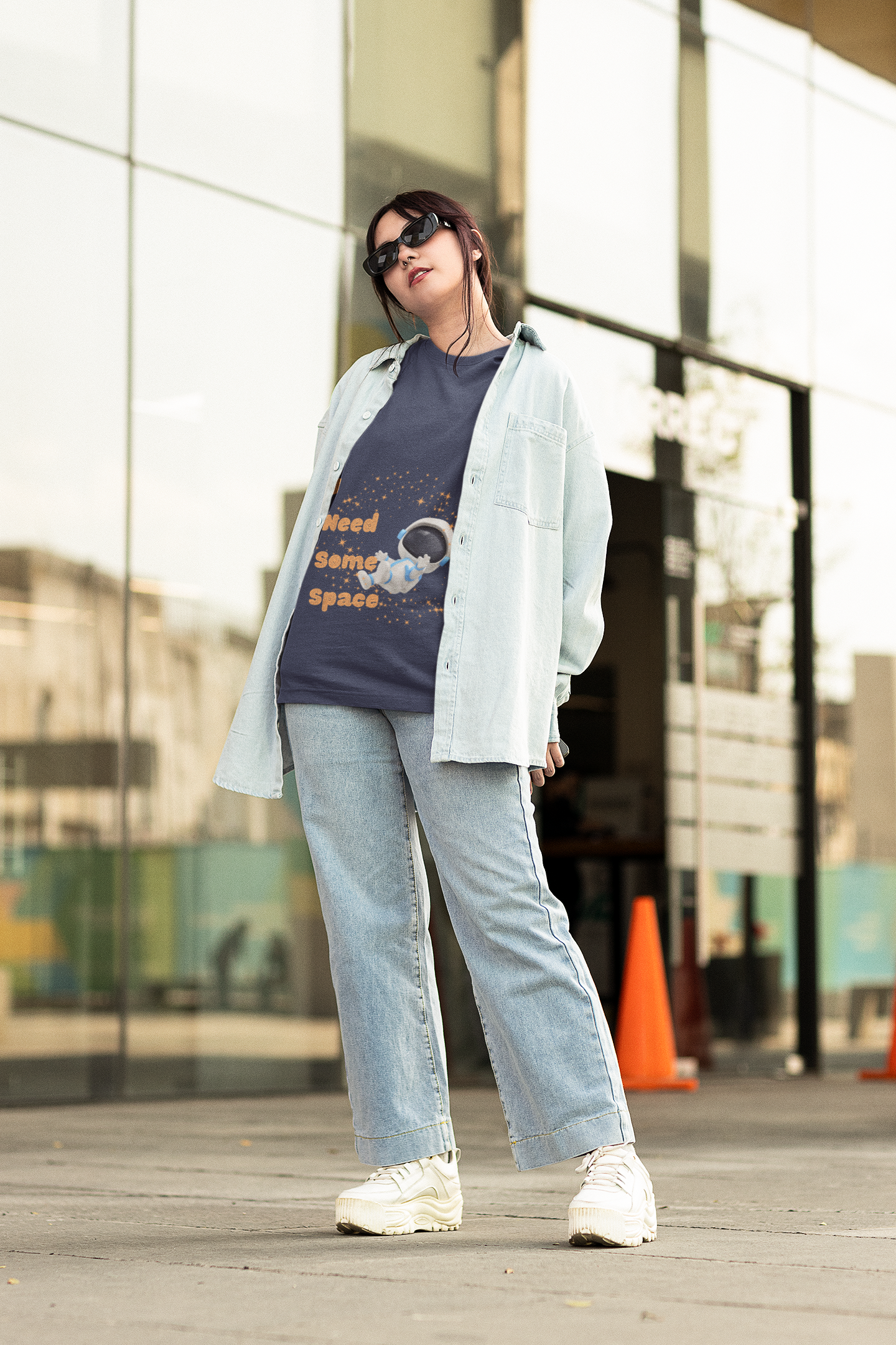 I need Space - Oversized Pregnancy T-shirt