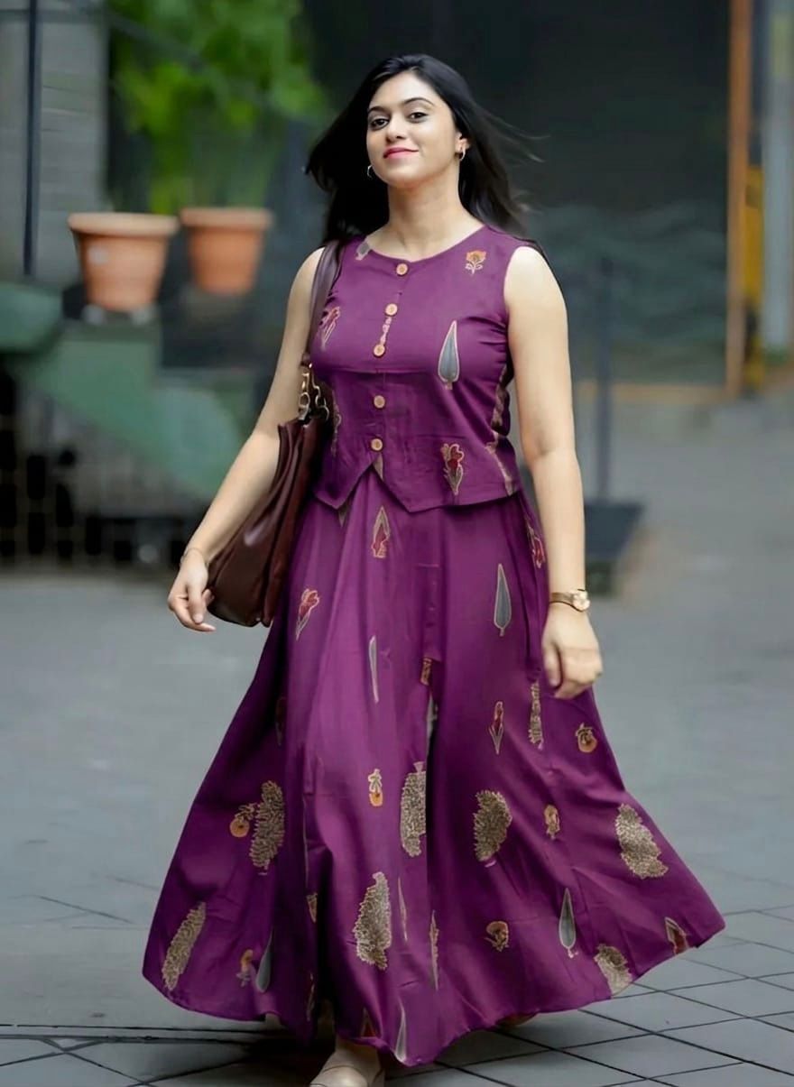 Premium printed Cotton skirt and Top set - Skirt Top coord set