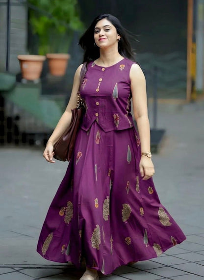 Premium printed Cotton skirt and Top set - Skirt Top coord set