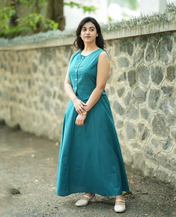 Premium printed Cotton skirt and Top set