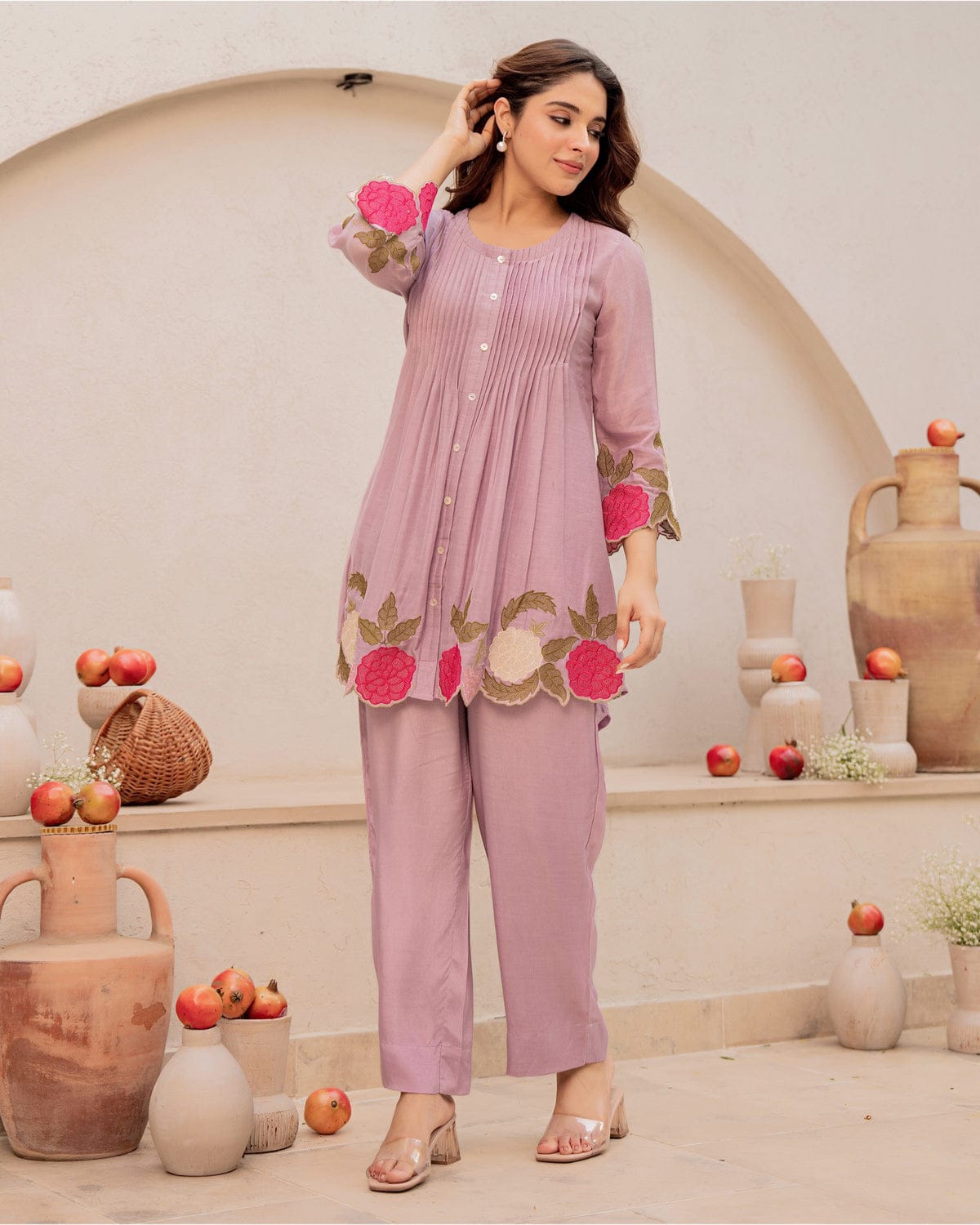 Co-ord set with embroidery