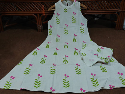 White Palazzo Set - Indo-Western