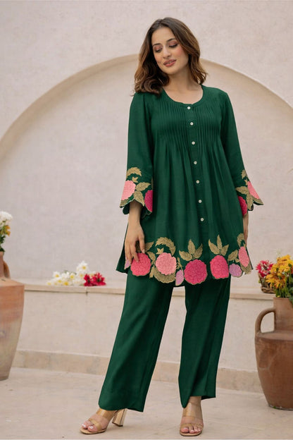 Co-ord set with embroidery