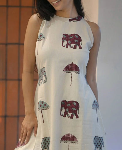 White Palazzo Set - Indo-Western