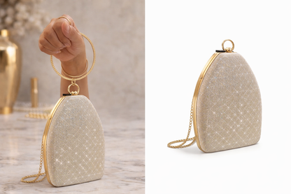 Moonlight Dome Mini | Luxury Party Wear Purse & Mobile Sling | Party Purse | Party Handbag | Mobile Clutch partywear