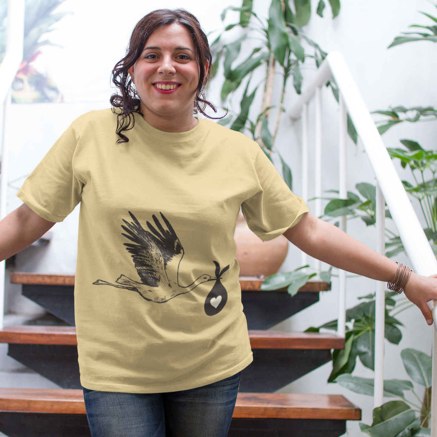 Stork - Oversized Pregnancy T-shirt