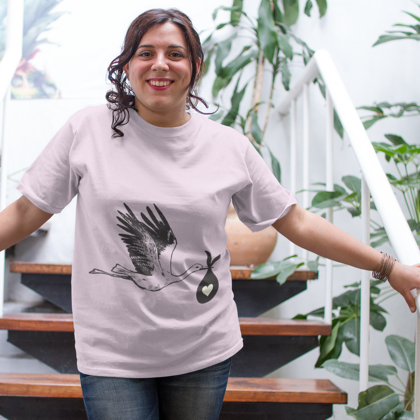 Stork - Oversized Pregnancy T-shirt