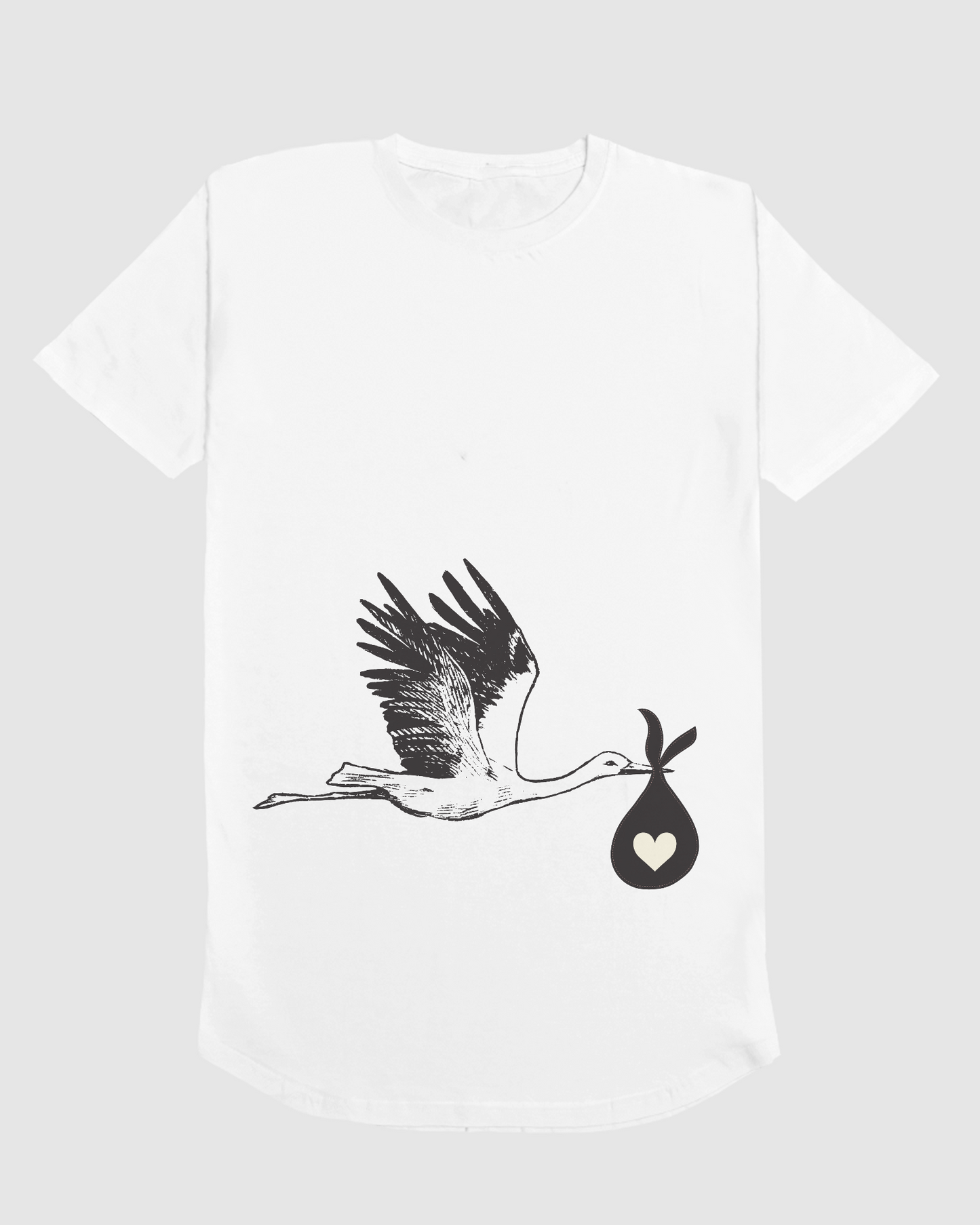 Stork - Oversized Pregnancy T-shirt