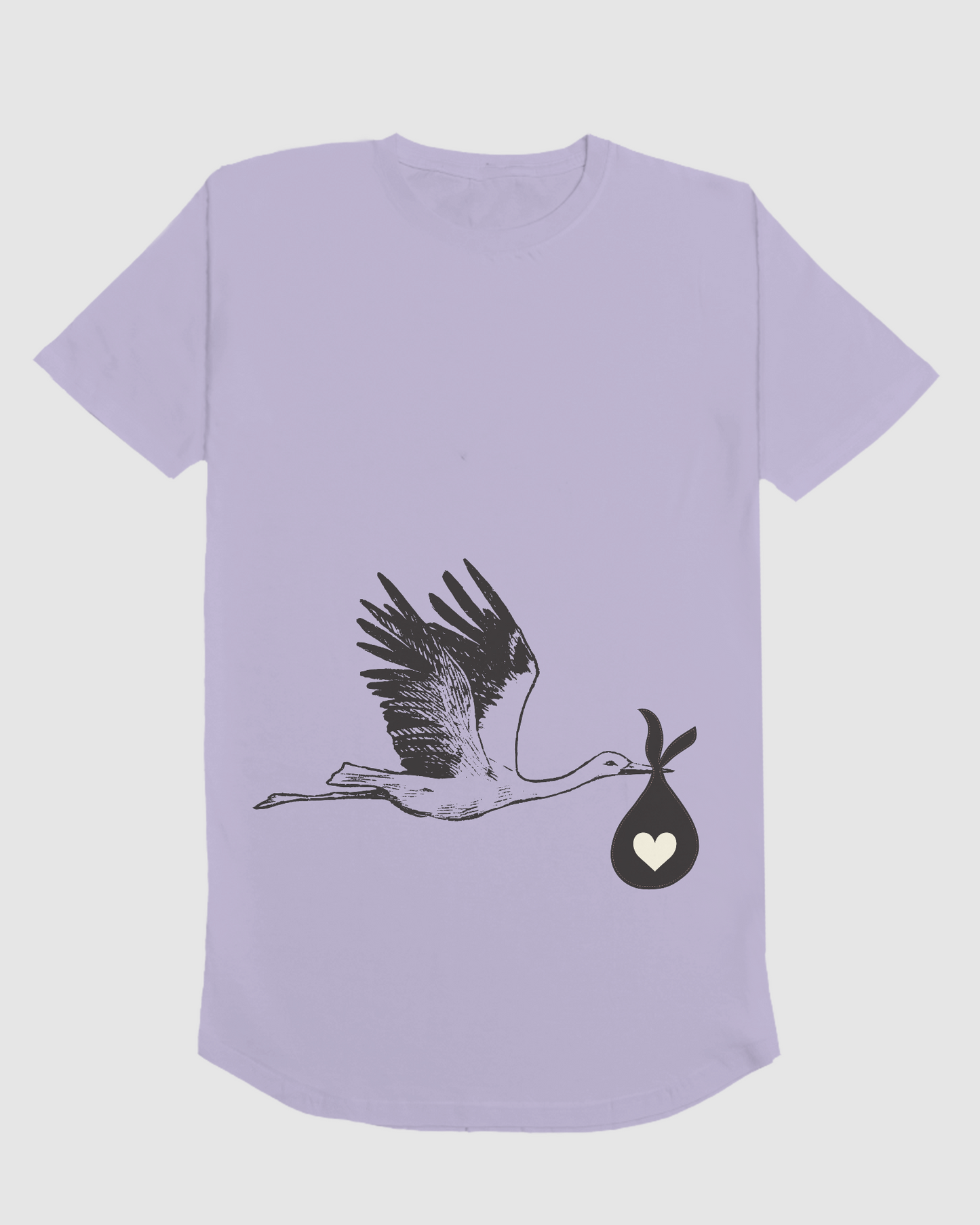 Stork - Oversized Pregnancy T-shirt