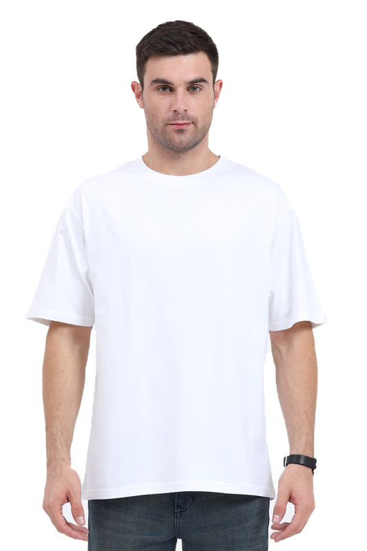 Plain Oversized T-shirt - 100% Cotton