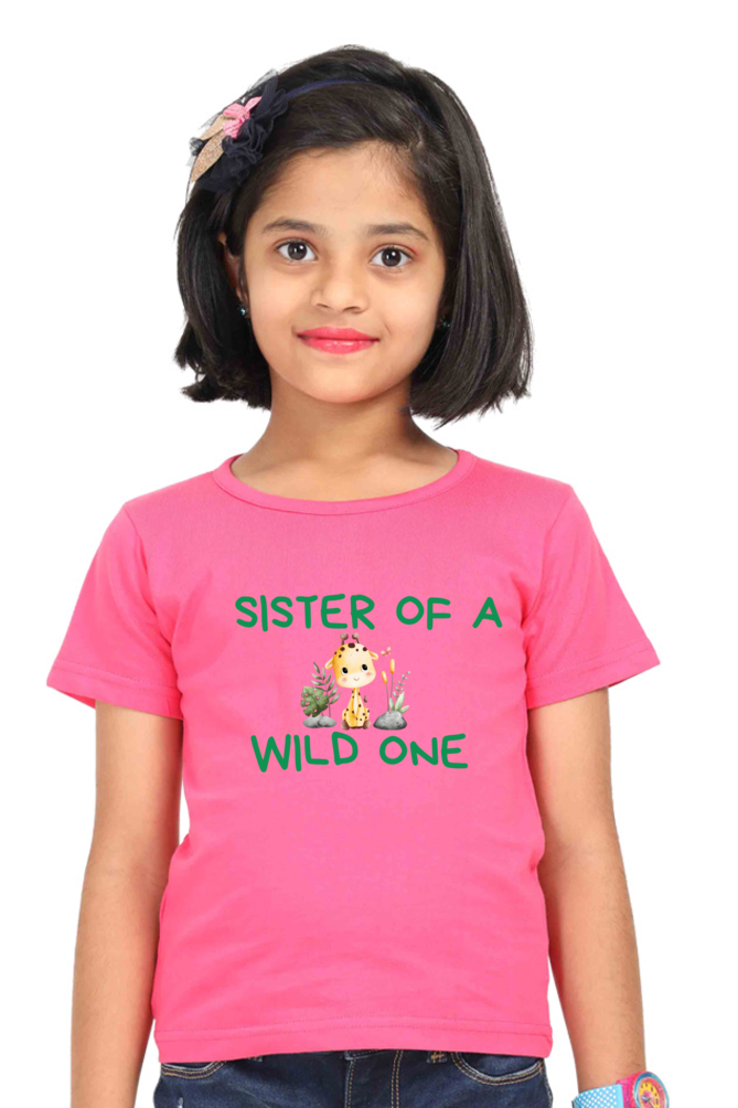 Sister of Wild One - 0 to 13 Years Girls T-shirt