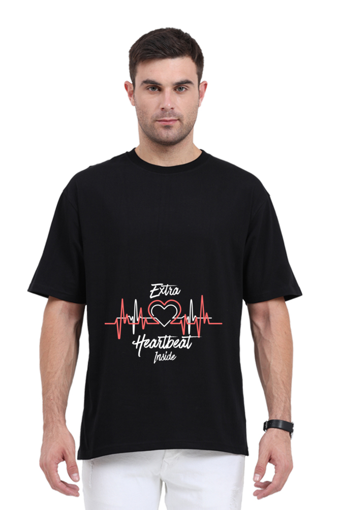 Extra Heartbeat - Oversized Pregnancy T-shirt