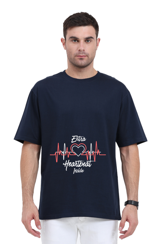 Extra Heartbeat - Oversized Pregnancy T-shirt