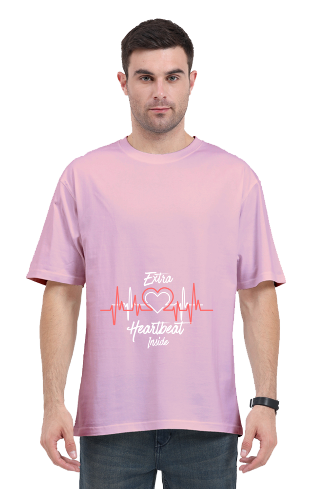 Extra Heartbeat - Oversized Pregnancy T-shirt