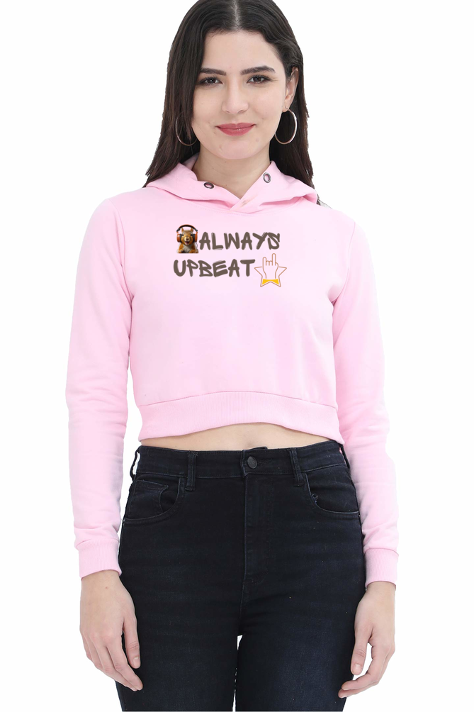 Always Upbeat Crop Hoodie