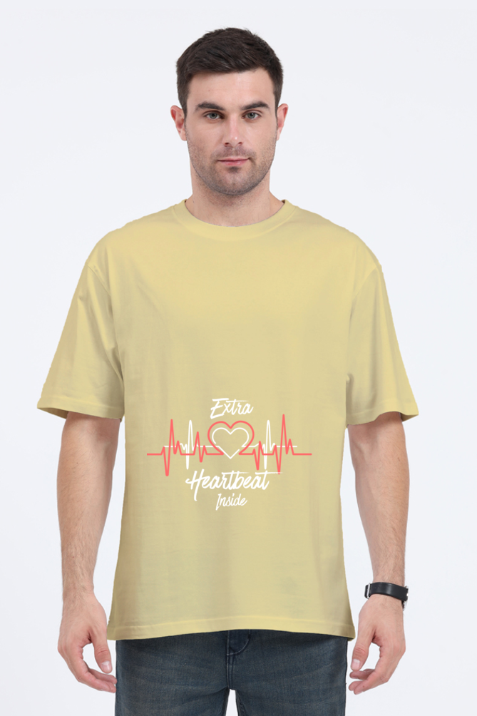 Extra Heartbeat - Oversized Pregnancy T-shirt