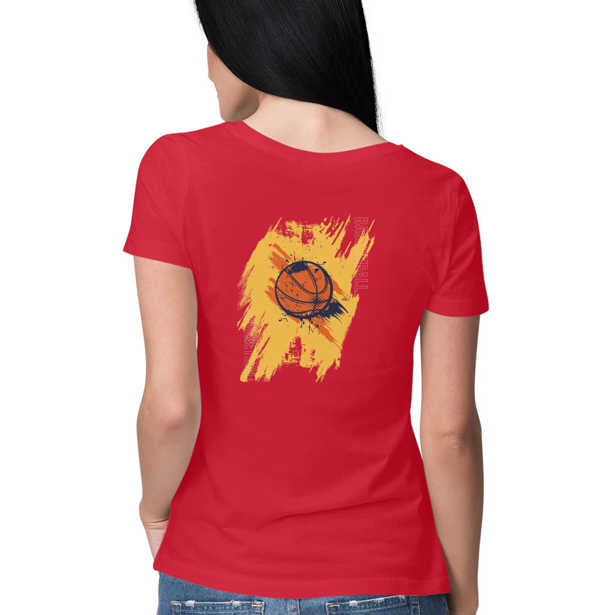 Basketball - Back Print - Ladies