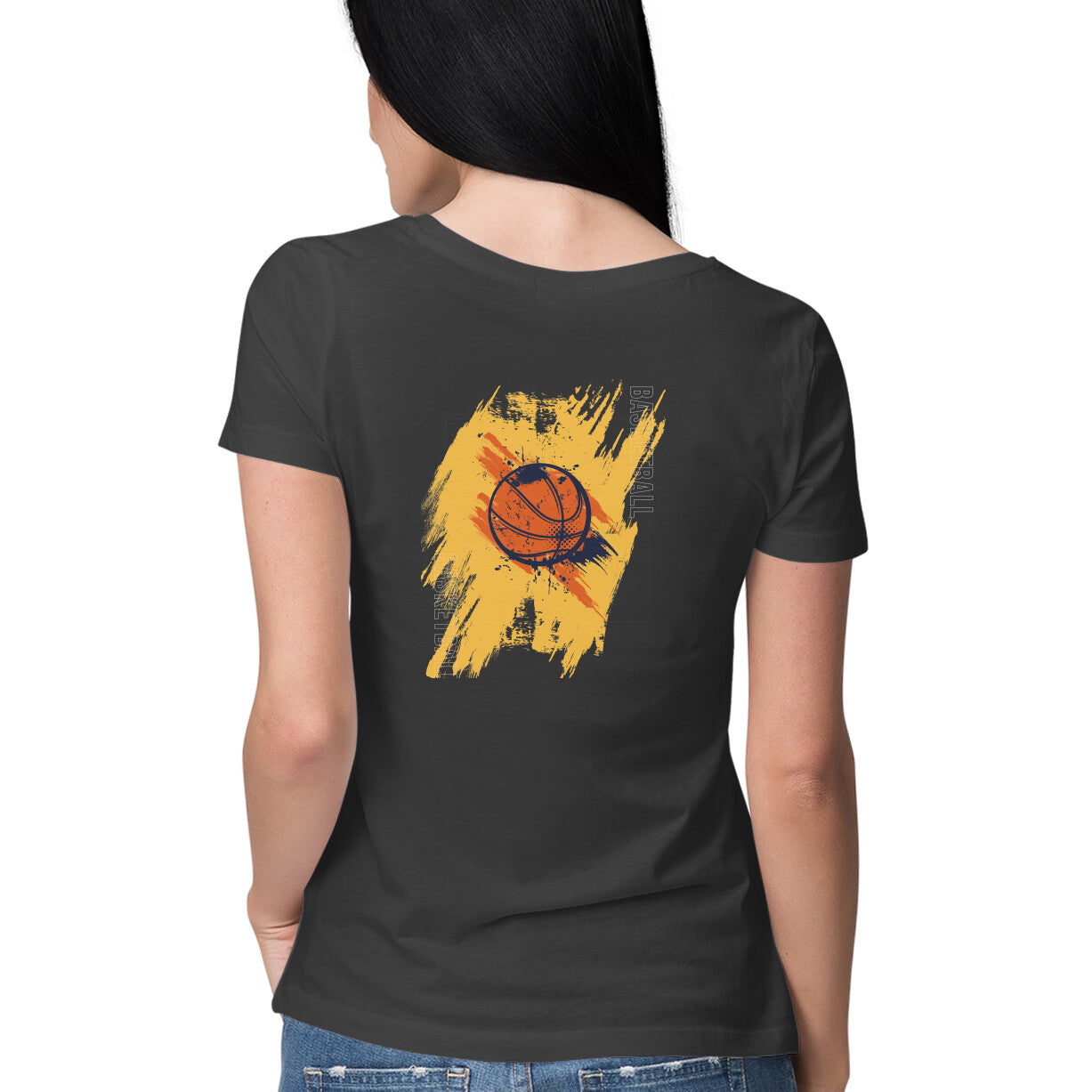 Basketball - Back Print - Ladies