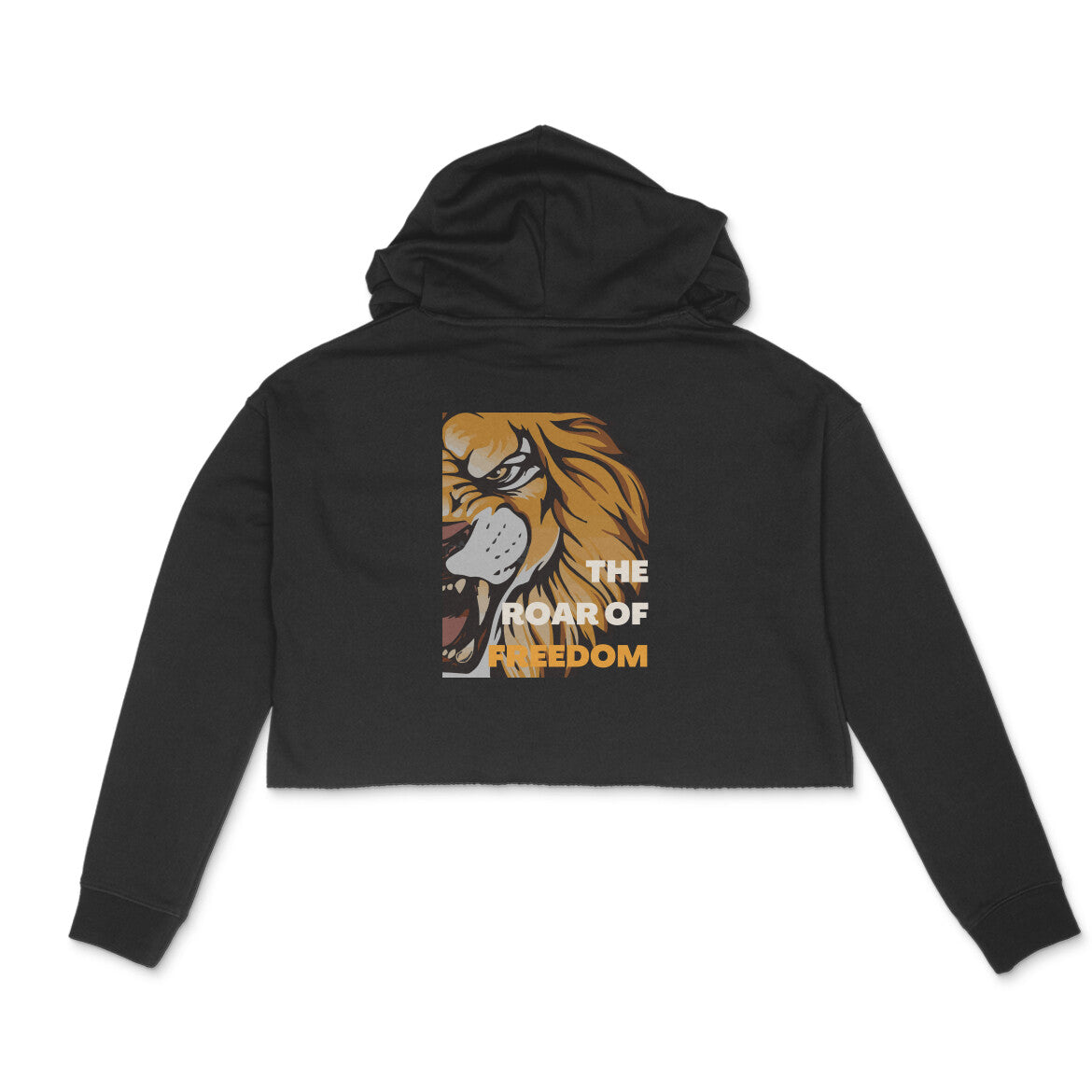 The Roar of Freedom - Crop Hoodie