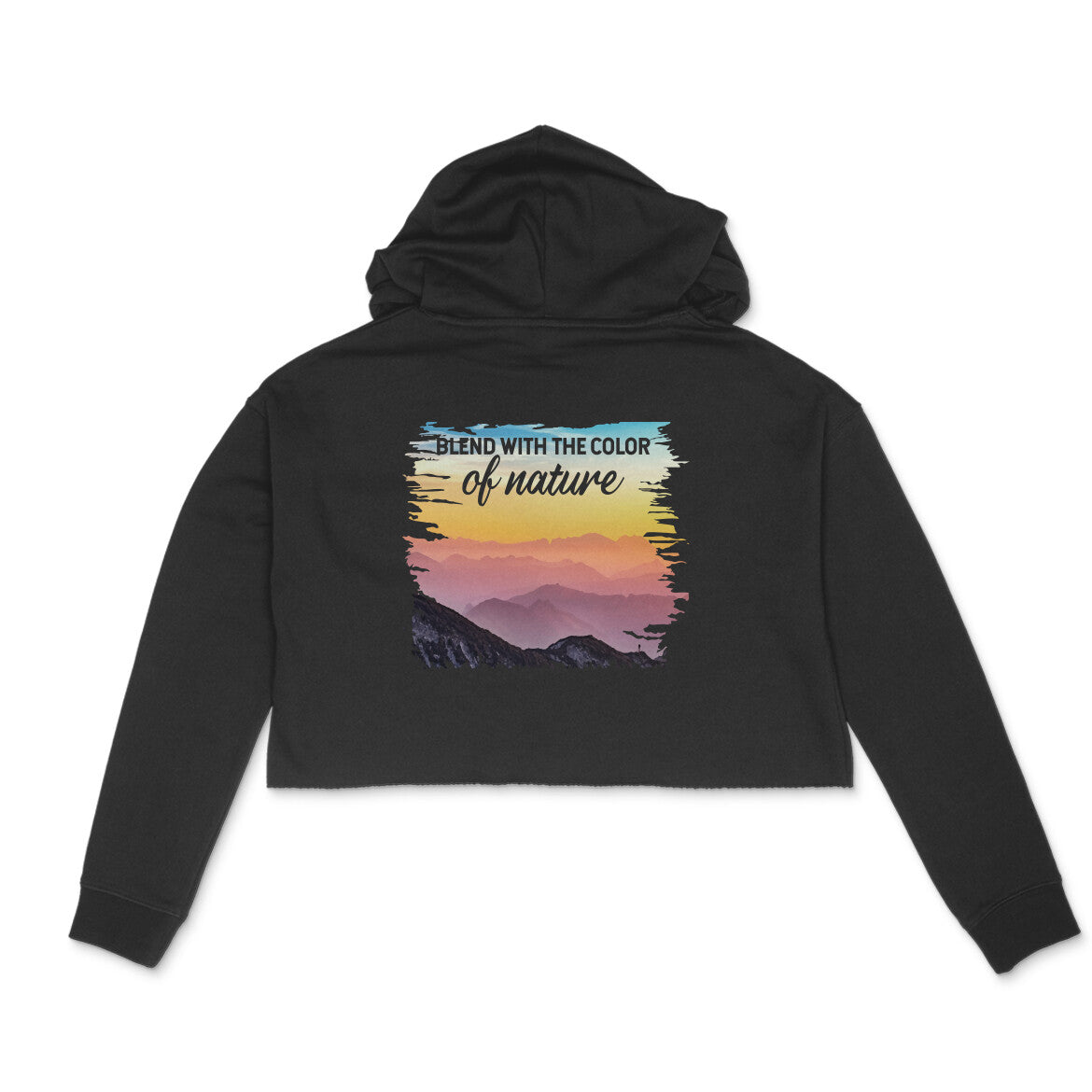 Blend with Nature - Crop Hoodie