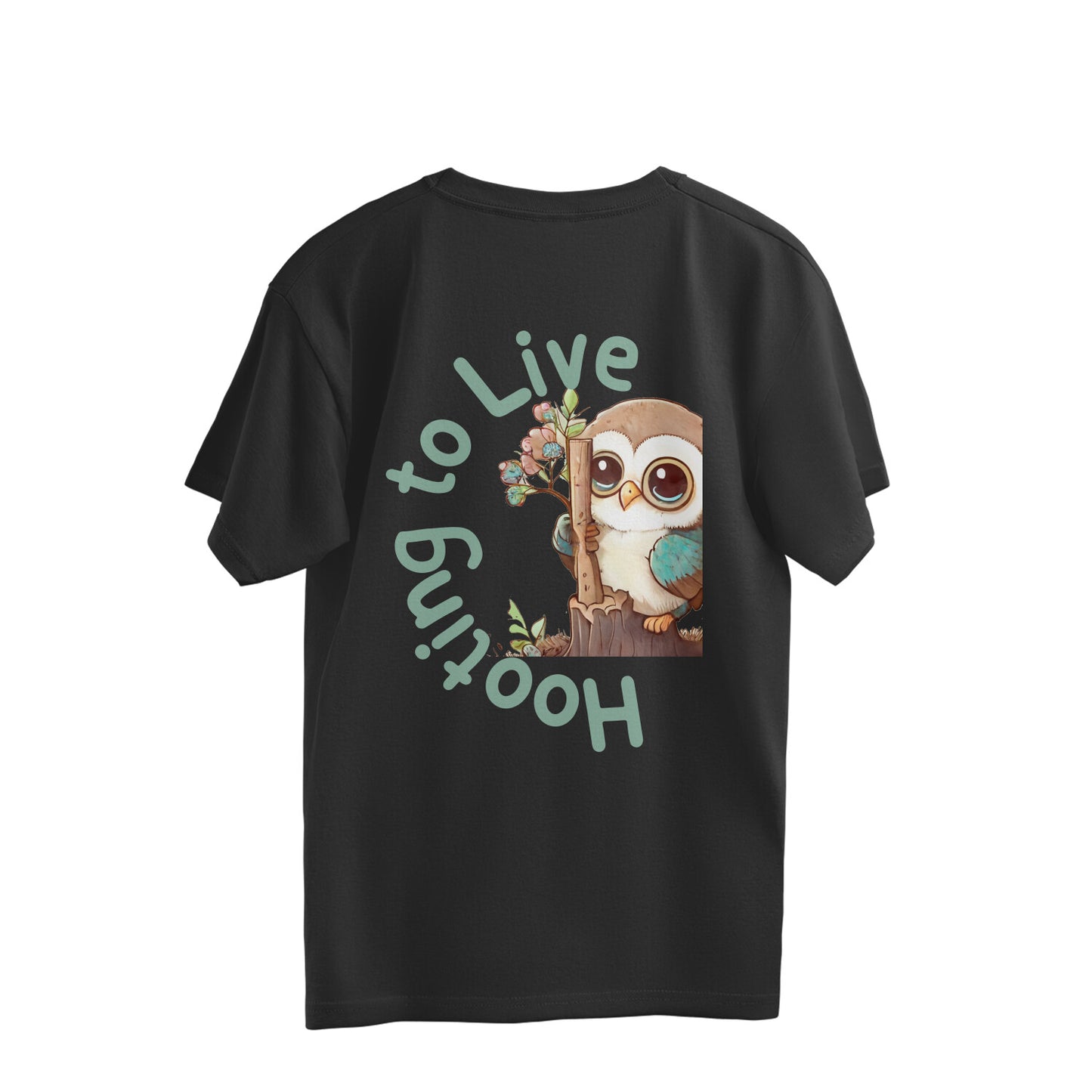 Hooting - Back Print - Oversized Unisex T-shirt