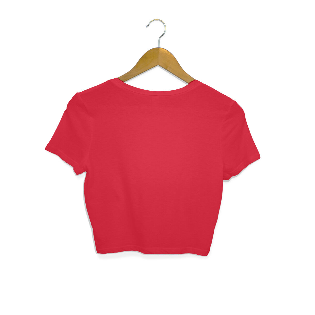 Red - Plain Crop Top