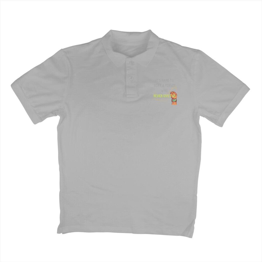 Never Give Up - Polo Men's T-shirt