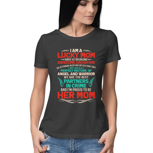 Lucky mom - Ladies T-shirt