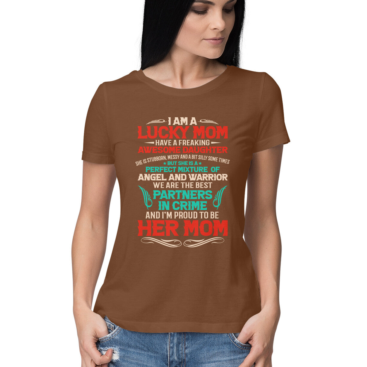 Lucky mom - Ladies T-shirt