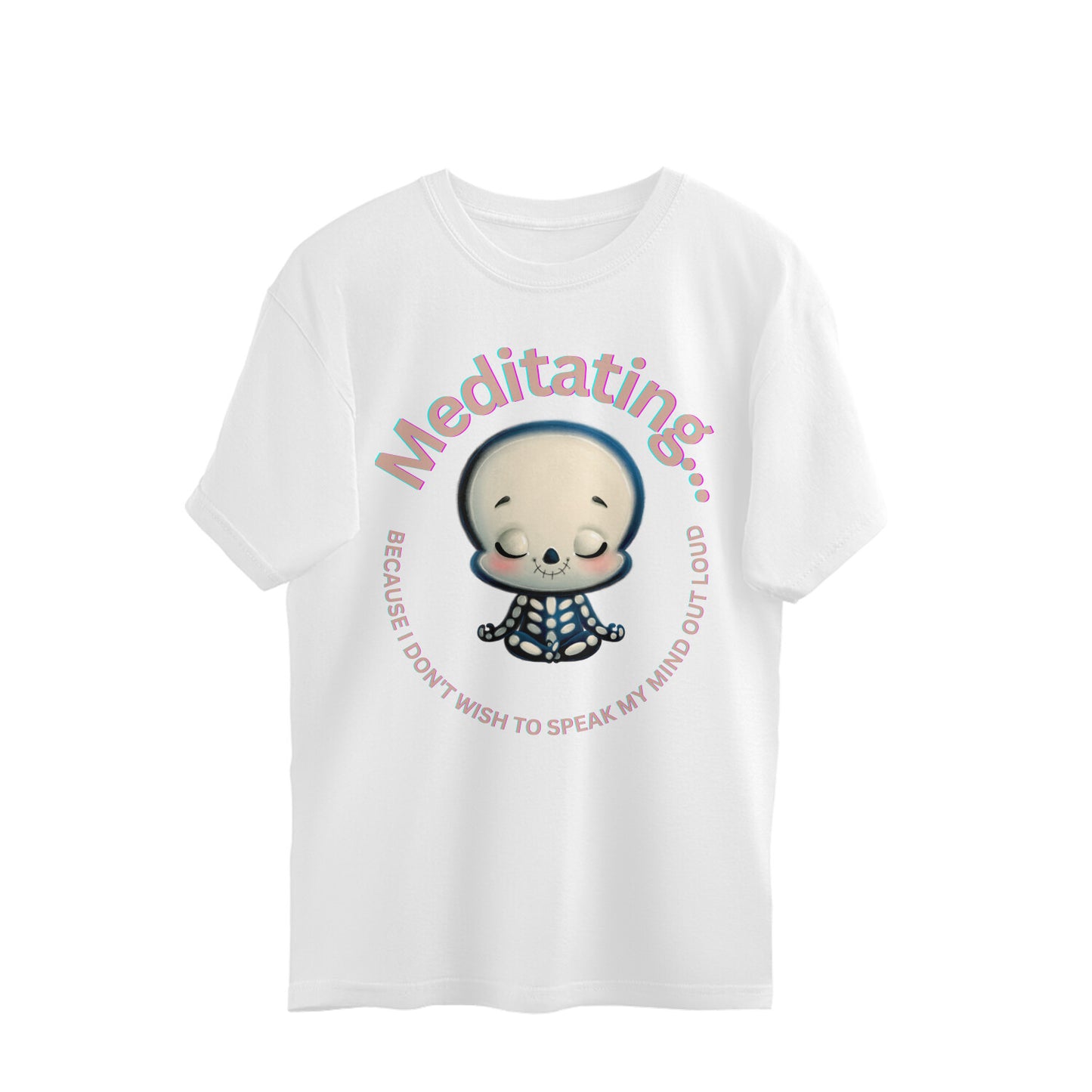 Meditating - unisex oversized T-shirt