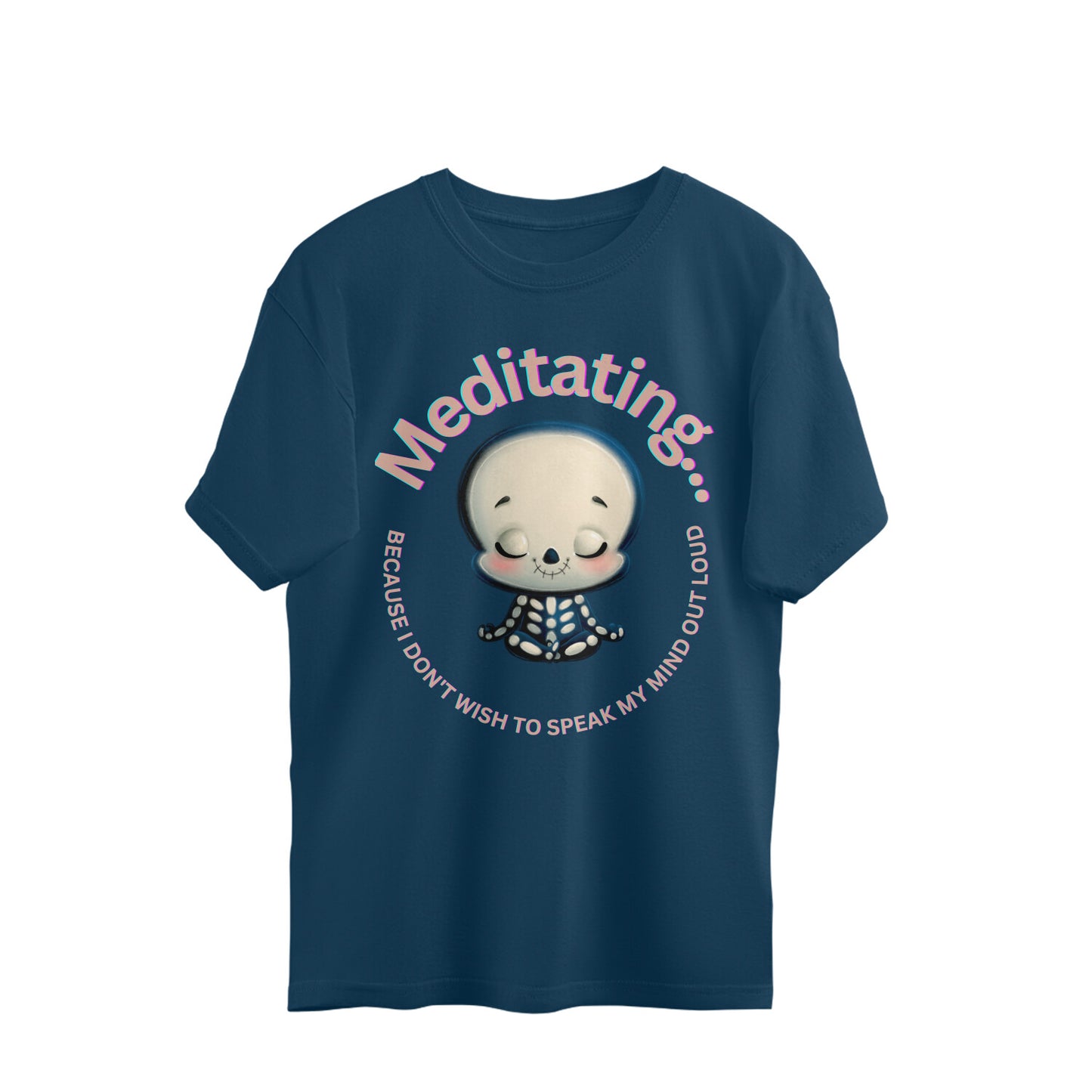 Meditating - unisex oversized T-shirt