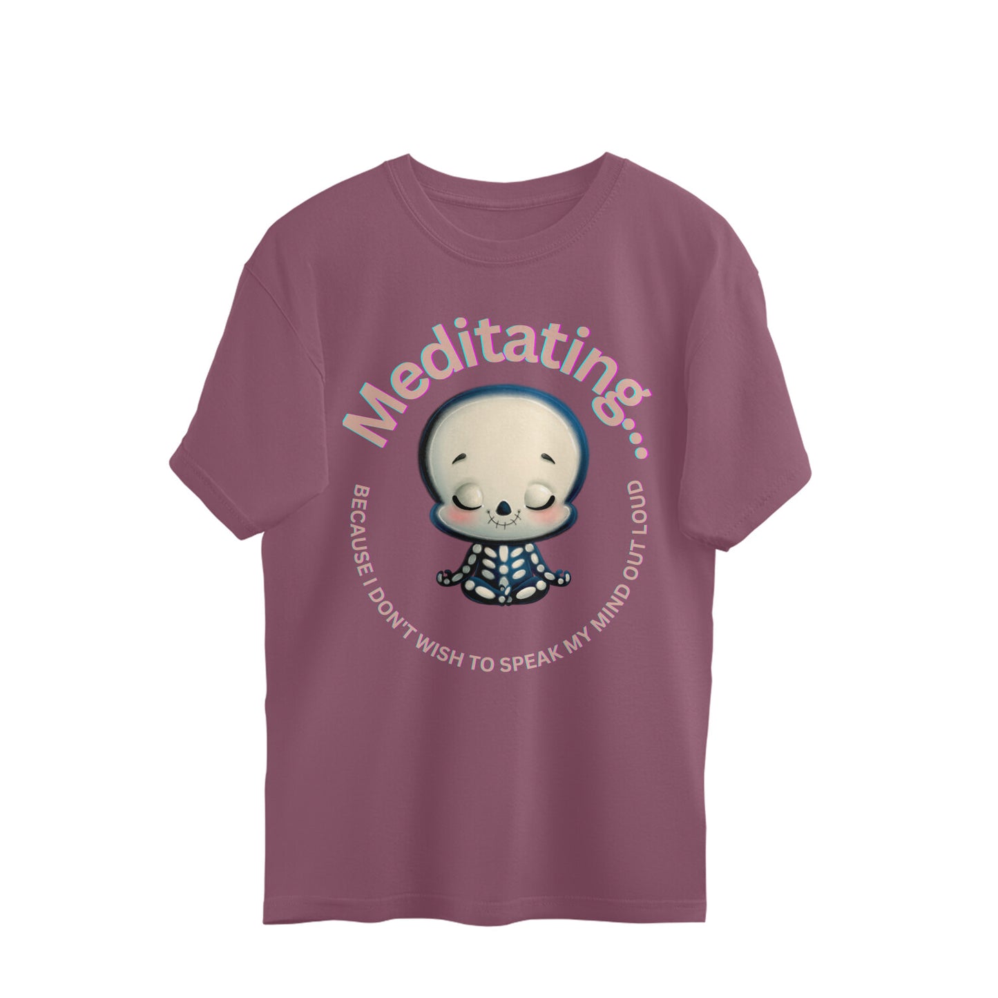 Meditating - unisex oversized T-shirt